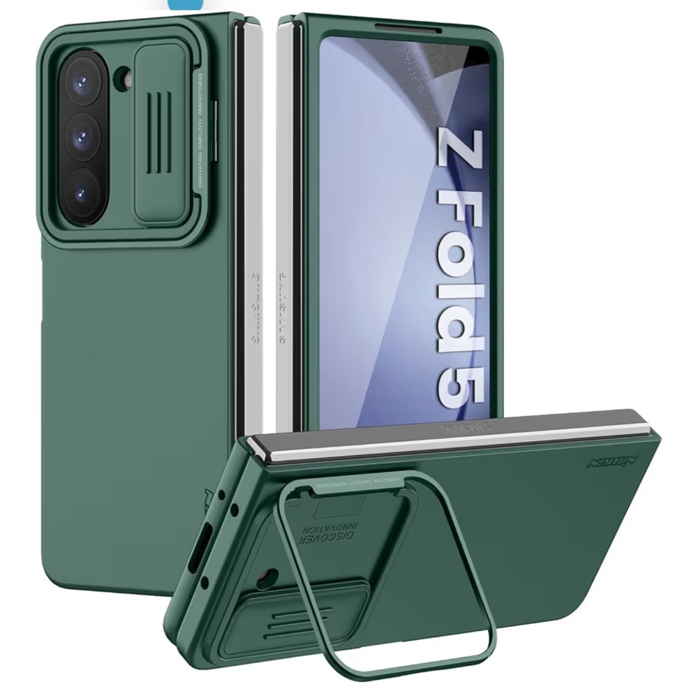 Nillkin Samsung Galaxy Z Fold 5 Case with Metal Kickstand Green